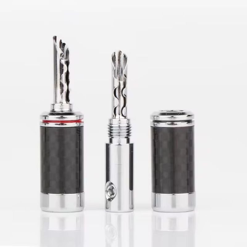BFA Banana Plugs Rhodium Carbon 2pcs